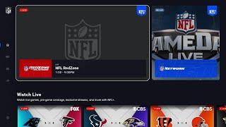 Watch NFL RedZone & NFL Network on NFL Plus Roku App 2023 Season Interface Refresh