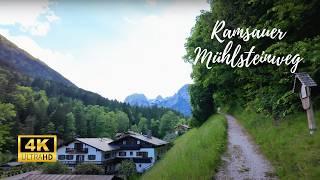 Walking the Ramsauer Mühlsteinweg - Germany Walking Tour - 4K 60fps