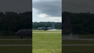 MC-130J Commando II bouncy landing at the 2024 Spirit of St. Louis Air Show in Missouri