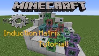 Minecraft 1.12.2  Mekanism Induction Matrix Tutorial  Giant battery