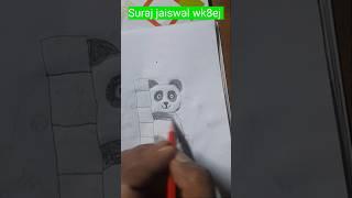 How to draw cute panda ️   step by step for beginners # art # shorts