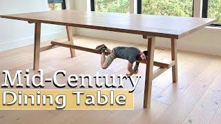 Modern Dining Table Build  Easy Mid-Century Table