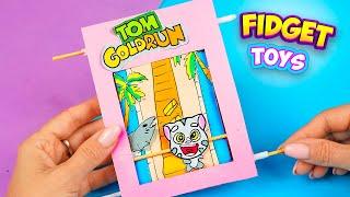 Как сделать настольную игру Том за Золотом своими руками  Talking tom gold run