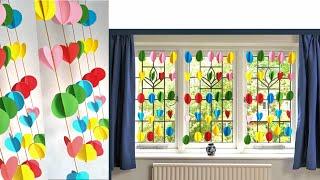 wall hanger  wall curtain  hiasan jendela  window decoration  tirai origami