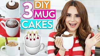3 EASY DIY MUG CAKES