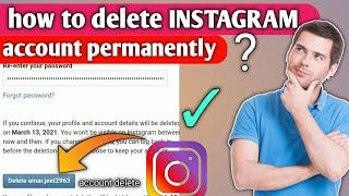 How to delete Instagram account permanently  Instagram ka account delete kaise kare