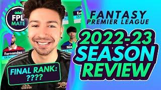 FPL MATE 202223 SEASON REVIEW - GW38 Scores and Rank Reveal  Fantasy Premier League