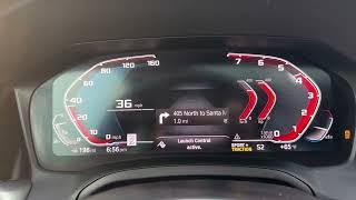 2021 BMW M340i 0-60 mph acceleration launch control