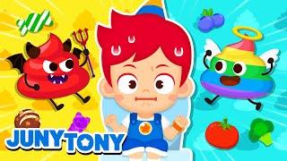 Healthy Habits vs. Unhealthy Habits  Animal Yoga Parasites Song  Kids Songs  JunyTony