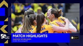 Highlights  Sweden vs. Belgium I CEV Volleyball European Golden League 2023