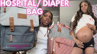 Pack my Hospital bag with me  Packing diaper bag  hospital essentials for newborn