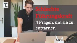 Vorstellungsgespräch - 4 eigene Fragen um schlechte Führungskraft zu erkennen