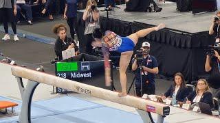 Suni Lee HUGE Save - 14400 Balance beam - Olympic Trials 2024 Day 1