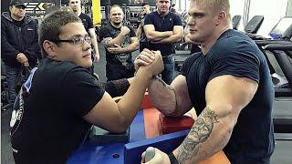 SCHOOLBOY VS Mutant  ARM WRESTLING MATCH FOR $2000 