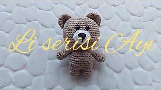 Amigurumi Li Serisi Ayı Li Yapımı ¦ BÖLÜM 2 ¦ Kafa kulak ve burun yapılışı Dikiş videosu