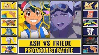 ASH vs FRIEDE  Pokémon Anime Battle