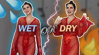 Testing Robes with Water  Wet vs Dry Try On