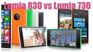 Nokia Lumia 830 vs Nokia Lumia 730 Spec Comparison