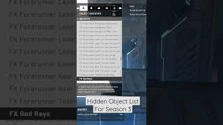 Hidden Object List For Season 3