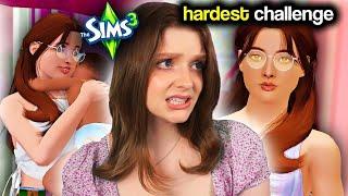 Attempting the HARDEST Sims 3 challenge... Sims 3 Store Legacy