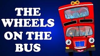 The Wheels on the Bus Go Round and Round  Nursery Rhymes  Double Decker Bus