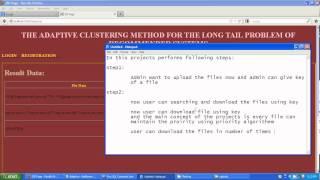 JAVA 2012 IEEE PROJECT the adaptive clustiring methods for the long