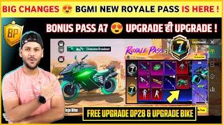 BIG CHANGES  A7 Royal Pass & Bonus Pass A7  Bgmi New Royale Pass  A7 Royal Pass Bgmi