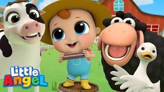 Old MacDonald Had A Farm  Baby Johns Fantasy Animals  Fun Cartoons for Kids  Little Angel