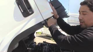 Tilting the Isuzu Truck Cab