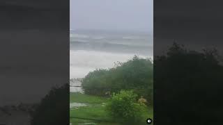 Hurricane Beryl waves on Bathway Beach St. Patricks