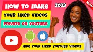 How To Make Your Liked Videos on YouTube Private 2023  How to hide liked videos on youtube