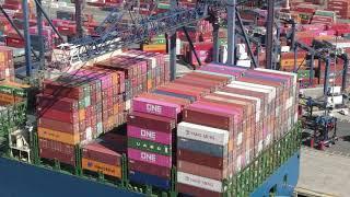 Container Ship Loading and Unloading