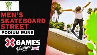 Monster Energy Men’s Skateboard Street Top 3 Runs  X Games Ventura 2024