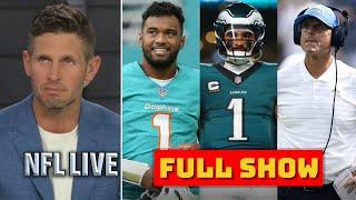 NFL LIVE  Dan Orlovsky on Tua is back Eagles are in Trouble Chargers 2-0 start with Jim Harbaugh