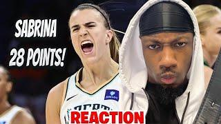 SABRINA IONESCU WENT OFF dMillionaire REACTION to New York Liberty vs. Chicago Sky