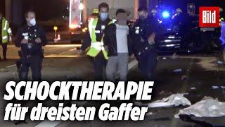 Polizei zeigt Gaffer Trümmerfeld und Leiche krasse Reaktion