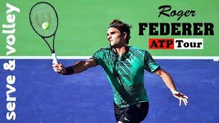 Roger Federer  Serve & Volley in Perfection.