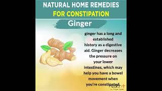 Natural Home Remedies For Constipation