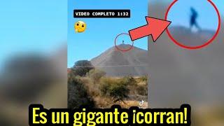 El escalofriante VÍDEO de un GIGANTE en un cerro que está INQUIETANDO a MUCHOS  en TikTok