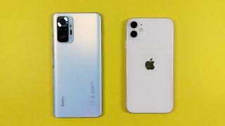 Redmi Note 10 Pro Vs iPhone 11 2022  SPEED TEST