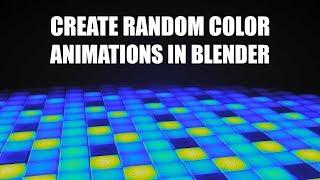 Blender tip Animate Random Colors