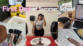 GRWM First Day of Summer School + vlog