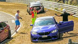 DANGEROUS & STUPID MOMENTS AT THE NÜRBURGRING ANGRY Drivers BIZARRE Situations & BAD Actions