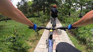 Urban MTB riding GoPro POV  دوچرخه سواری در شهر