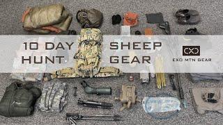 10-Day Backpack Sheep Hunting Gear List — Whats In My Pack? by Steve Speck