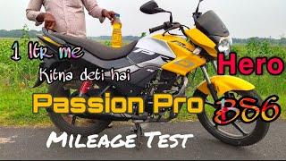 Hero Passion Pro BS6 Mileage Test 2021How To Check Mileage Hero Passion ProPassion Pro Mileage