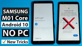 SAMSUNG M01 Core FRP Bypass U4bit4 Android 10 Without PC  Samsung M01 Core Google Account Remove