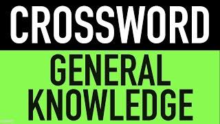 Crossword Puzzles with Answers #12 - 11 General Knowledge Trivia Questions  GK Pub Quiz