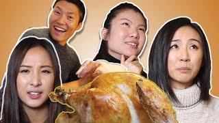 ASIAN AMERICANS make THANKSGIVING TURKEY for the FIRST TIME