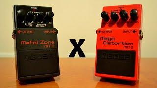 Boss Metal Zone MT-2  x  Boss Mega Distortion MD-2